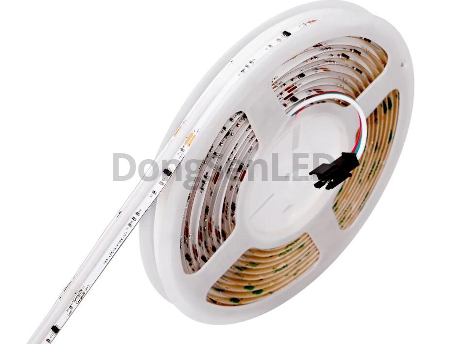 Multi-Color COB LED Strip - Addressable RGB COB LED Strip 576led/m DMX control