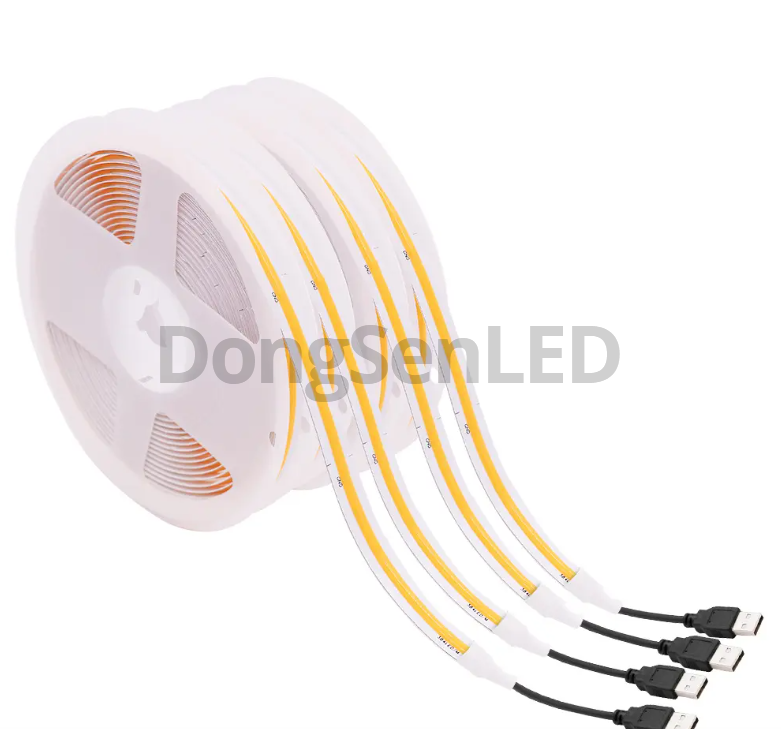 5V COB LED Strip - 5V USD COB led strips TV/Computer lighting