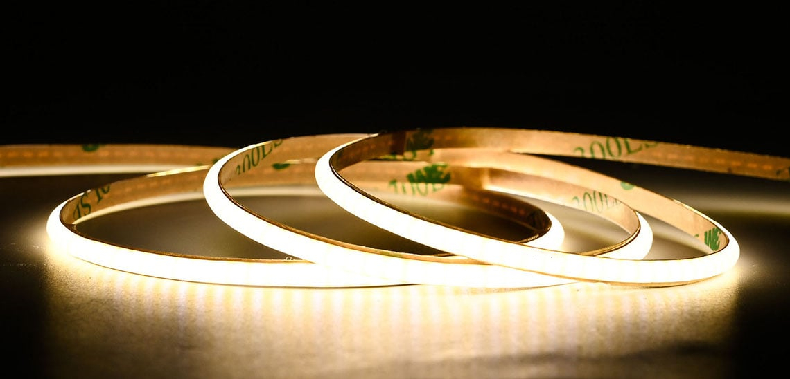 Slim COB LED Strip - Super slim 3mm COB LED Strip 384led/m