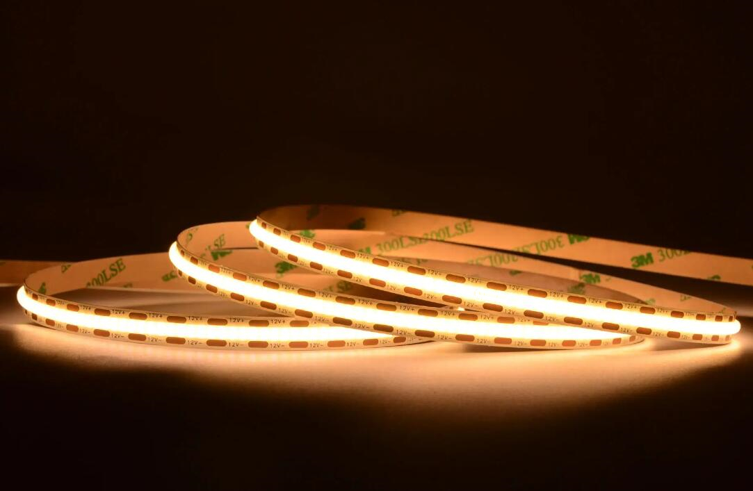 Slim COB LED Strip - ultra thin 5mm COB LED Strip 400 led/m 10mm cuttable