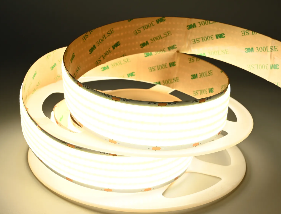 Standard COB led strip - 1600LED/m Ultra bright COB LED Strip 4800lm/m RA90 5 line